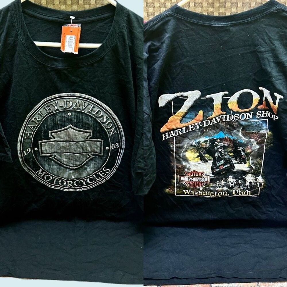 Harley-Davidson Black T-Shirt for Men size 2X - Picture 1 of 10